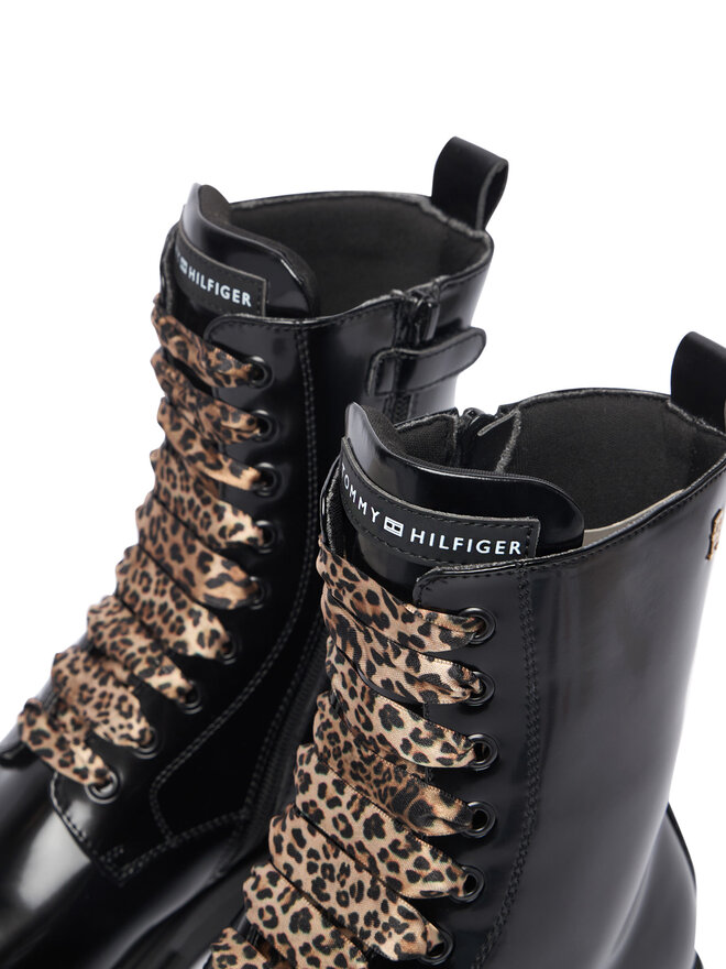 Tommy Hilfiger Schnürschuhe Tommy Hilfiger T4A5-35174-1453999 D Schwarz