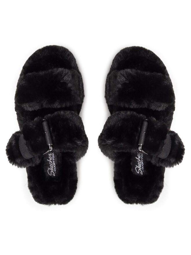 Skechers Тапочки Skechers Cozy Wedge 167238/BBK Чорний