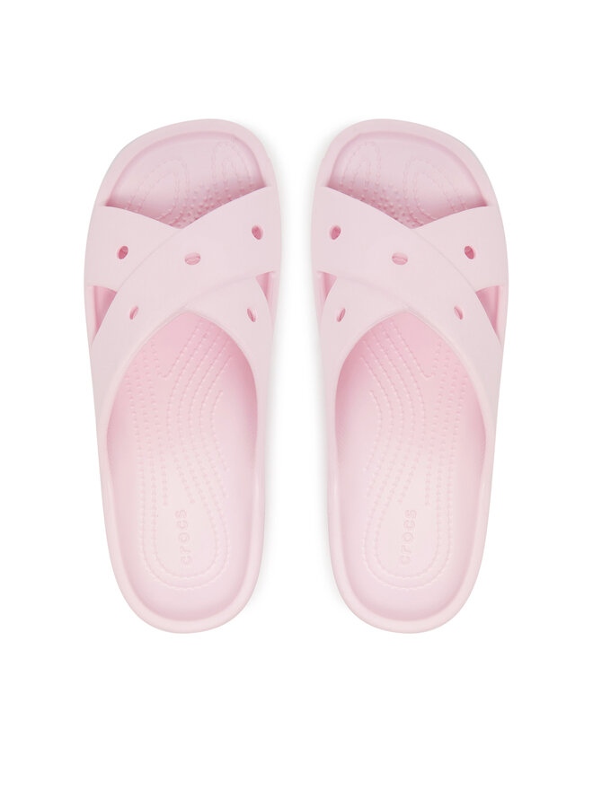Crocs Şlapi Crocs Cross Strap 210840 Roz