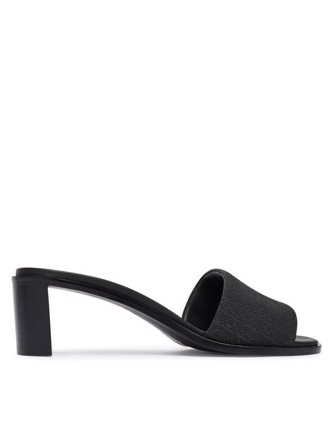 Calvin Klein Pantoletten Calvin Klein Block Heel Sandal Aop HW0HW03016 Schwarz