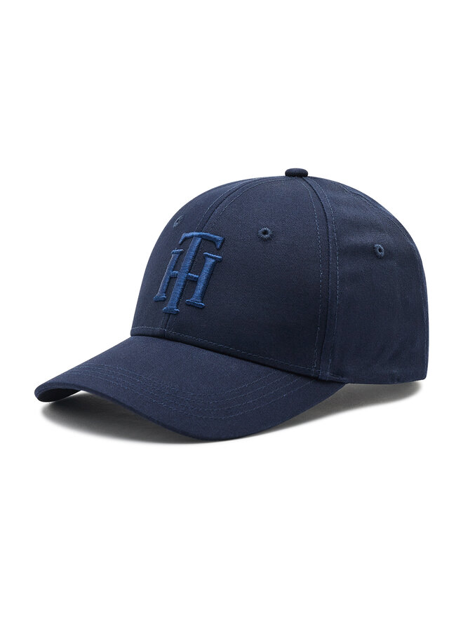 Tommy Hilfiger Kapa s šiltom Tommy Hilfiger Outline AW0AW12172 Mornarsko modra