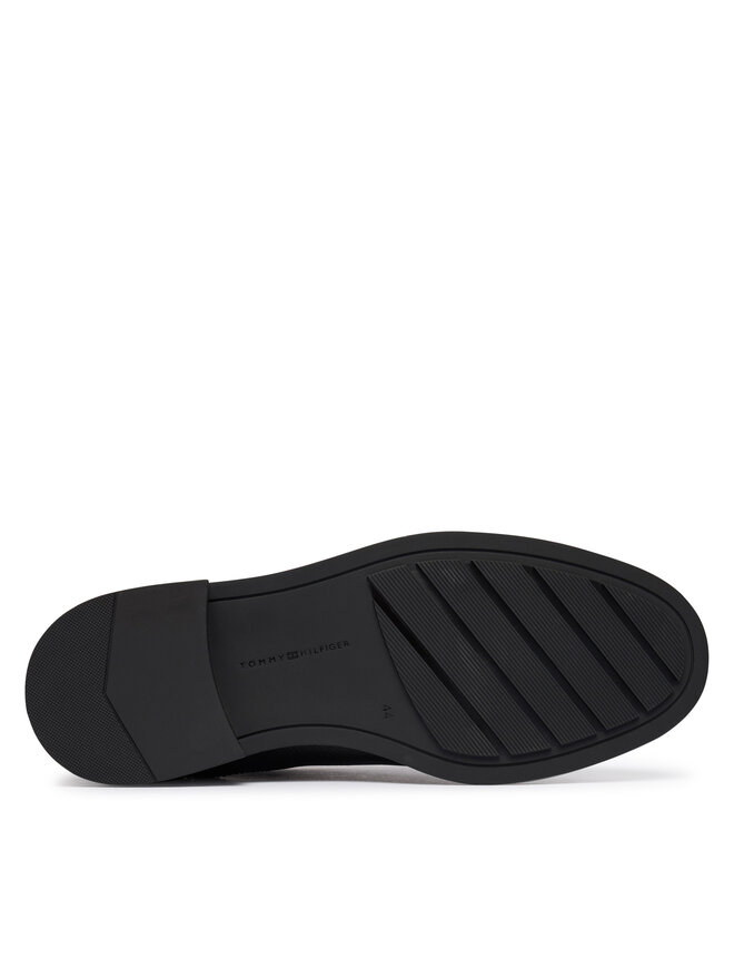 Tommy Hilfiger Klassische Stiefeletten Tommy Hilfiger Lth Mix Dress Hilfiger Chelsea FM0FM06090 Schwarz
