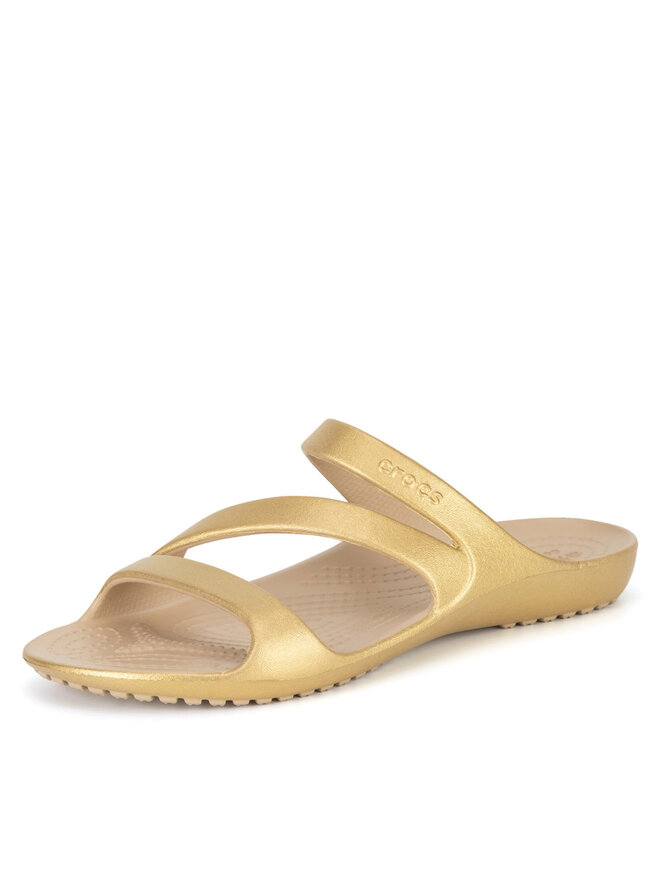 Crocs Şlapi Crocs KADEE II METALLIC SANDAL W 210147-710 Auriu