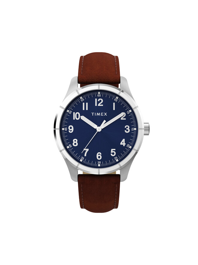 Timex Ρολόι Timex Main Street TW2Y16200 Καφέ