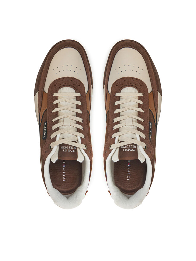 Tommy Hilfiger Zapatillas Tommy Hilfiger Retro Runner Mix Rwb FM0FM05371 Marrón