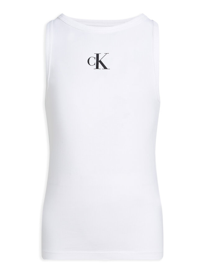 Calvin Klein Jeans Calvin Klein Jeans Τοπ Logo IG0IG02435 Λευκό Regular Fit