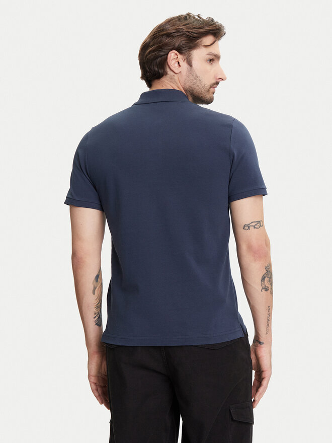 Moose Knuckles Moose Knuckles Поло Everett M34MT712 Cиній Slim Fit