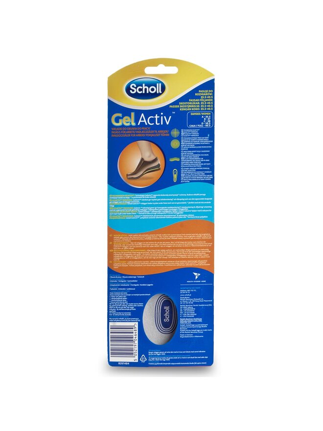 Scholl Gel vložek Scholl Gel Activ Insoles For Work W