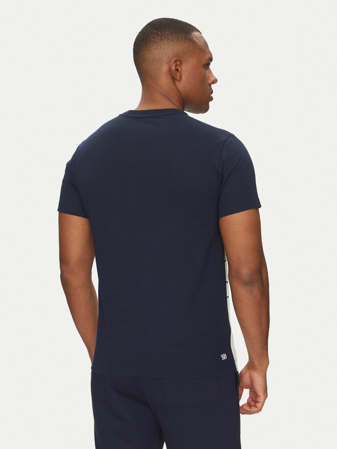 Lacoste Lacoste Marškinėliai TH0031 Tamsiai mėlyna Regular Fit