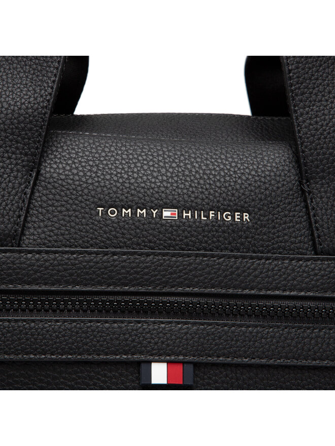 Tommy Hilfiger Taška na laptop Tommy Hilfiger Essential Pu Computer Bag AM0AM09507 Čierna
