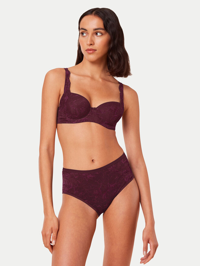 Triumph Triumph Klassischer Damenslip mit hoher Taille Amourette Charm 10216997 Dunkelrot