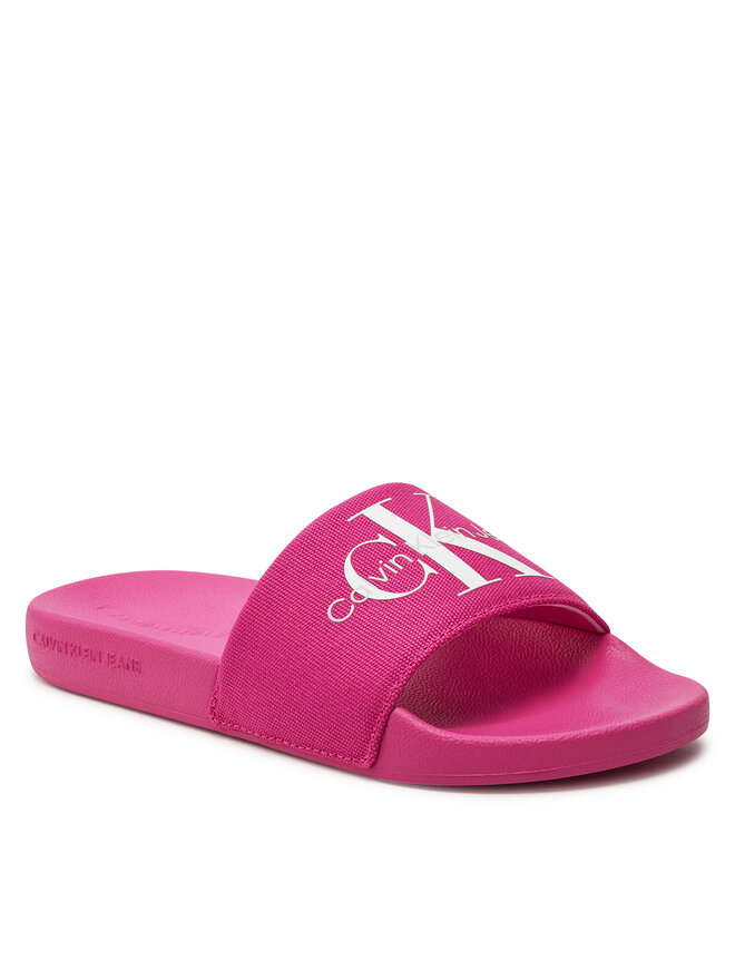Calvin Klein Jeans Nazouváky Calvin Klein Jeans Slide Monogram Co YW0YW00103 Růžová