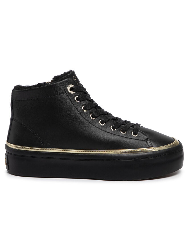 Tommy Hilfiger Sneakers Tommy Hilfiger Midcut Cosy Leather Sneaker FW0FW04536 Schwarz