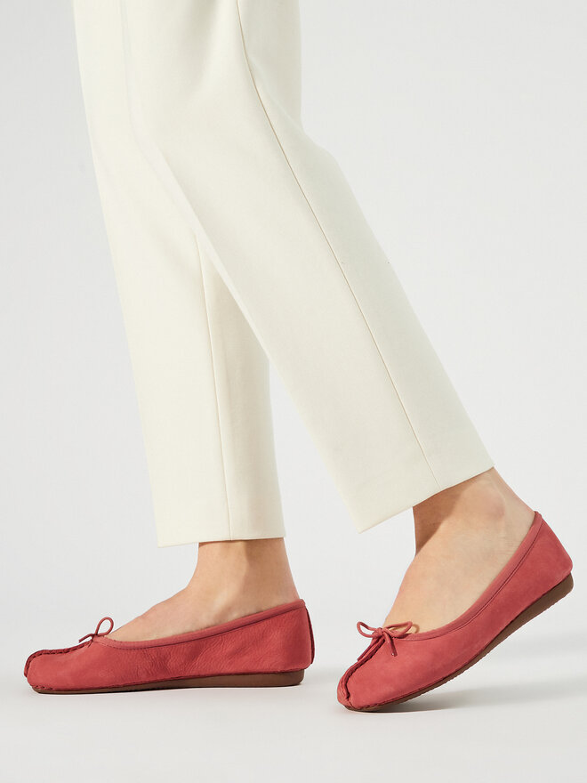 Clarks Μπαλαρίνες Clarks Freckle Ice 26176285 Ροζ