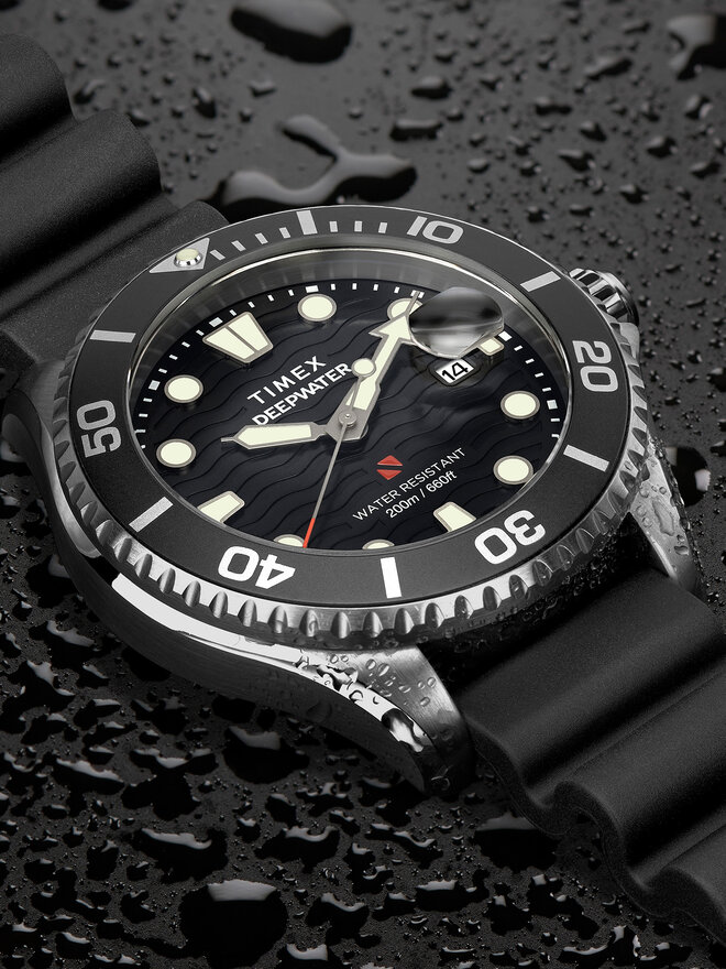 Timex Ρολόι Timex Deepwater Meridian TW2W81600 Ασημί