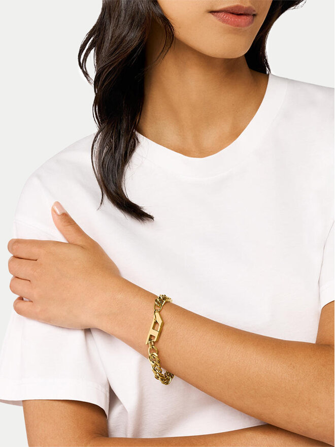 Diesel Armband Diesel D Logo Chain DX1511710 Goldfarben