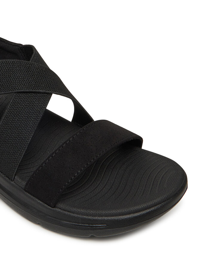 Skechers Sandały Skechers Go Walk Arch Fit Sandal-Treasured 140257/BBK Czarny