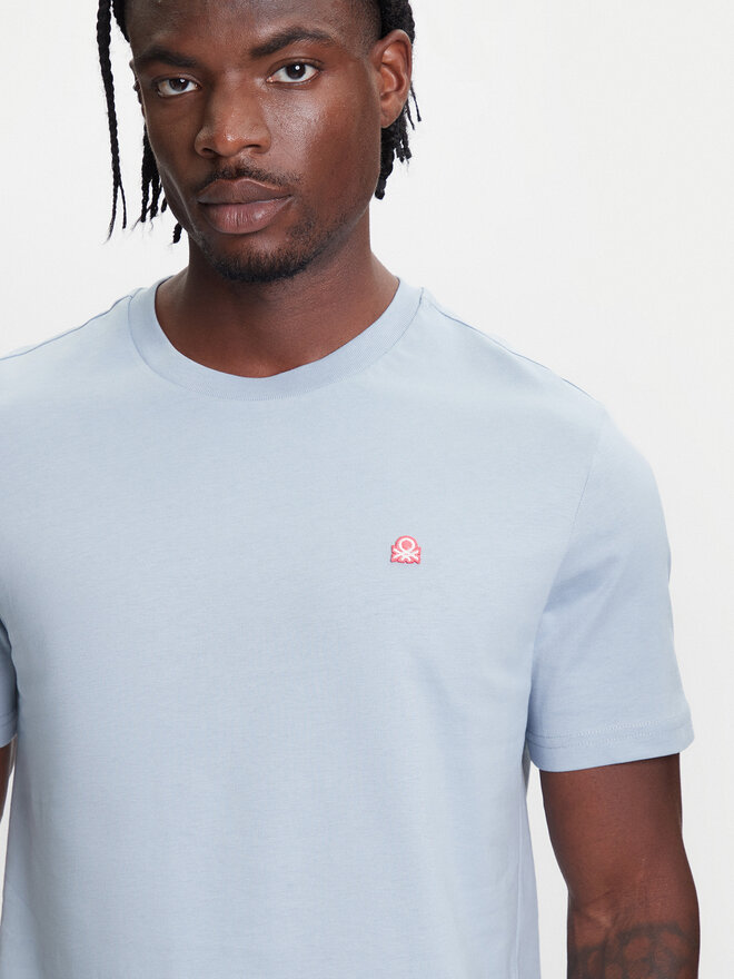 United Colors Of Benetton United Colors Of Benetton Camiseta 3MI5J1AF7 Azul Regular Fit