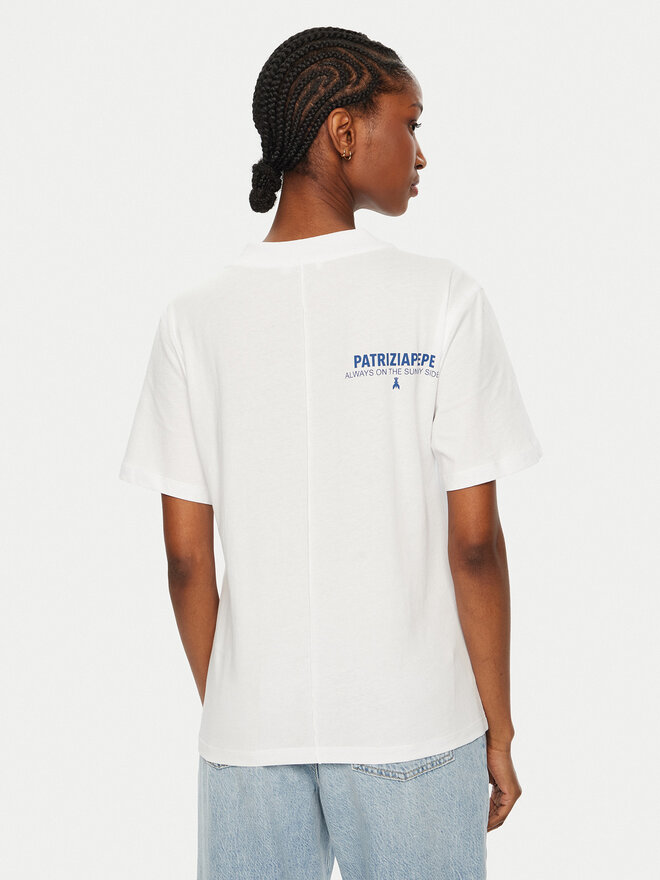Patrizia Pepe Patrizia Pepe Camiseta 8M1687/J261-W103 Blanco Regular Fit
