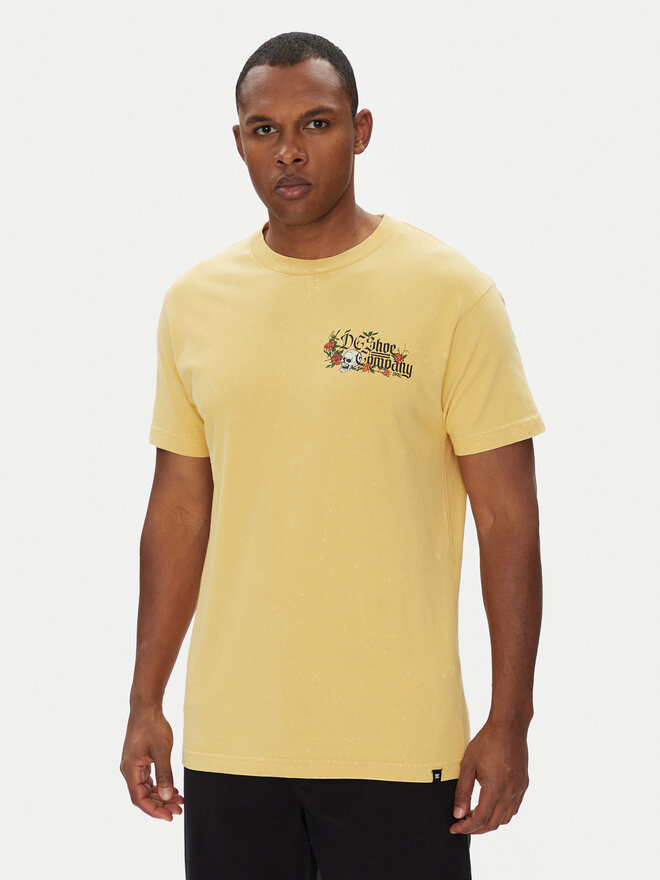 DC DC Camiseta ADYZT05460 Amarillo Regular Fit