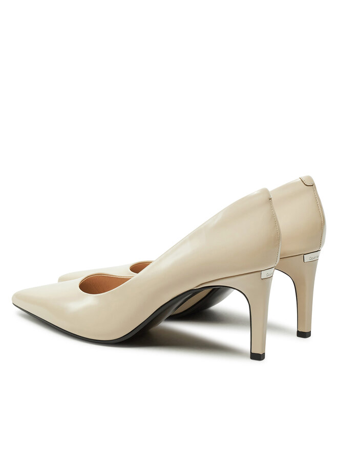 Calvin Klein Pantofi cu toc subțire Calvin Klein Heel Pump 70 - Brush L HW0HW02446 Bej