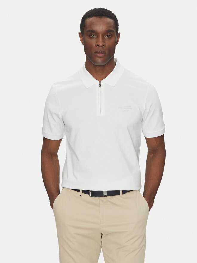 BOSS BOSS Poloshirt H-Paras 71_PS 50531463 Weiß Regular Fit