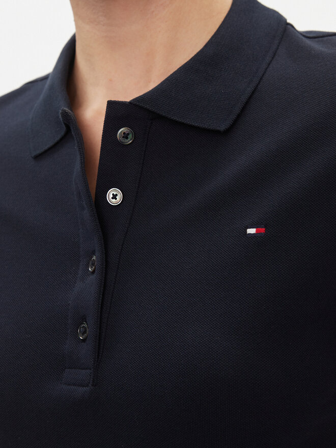 Tommy Hilfiger Tommy Hilfiger Pólóing 1985 WW0WW42047 Sötétkék Slim Fit