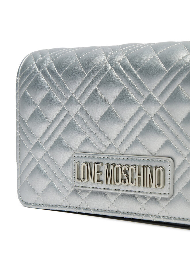 LOVE MOSCHINO Torebka LOVE MOSCHINO JC4079PP1MLA196B Srebrny