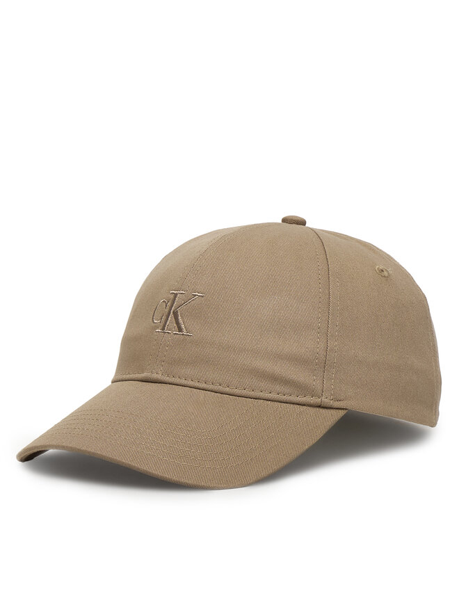 Calvin Klein Cap Calvin Klein Monogram Embroidery Baseball Cap LV04K5024G Beige