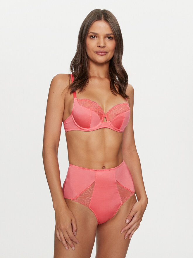 Chantelle Chantelle Klassischer Damenslip mit hoher Taille Tattoo Love C22DC5 Rosa