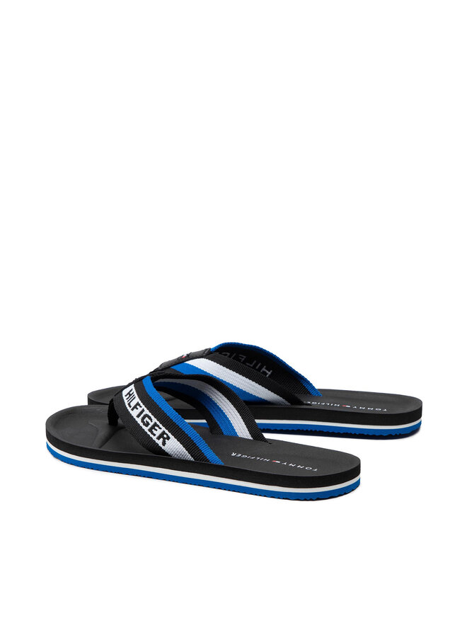 Tommy Hilfiger Джапанки Tommy Hilfiger Sporty Comfort Beach Sandal FM0FM03388 Черен