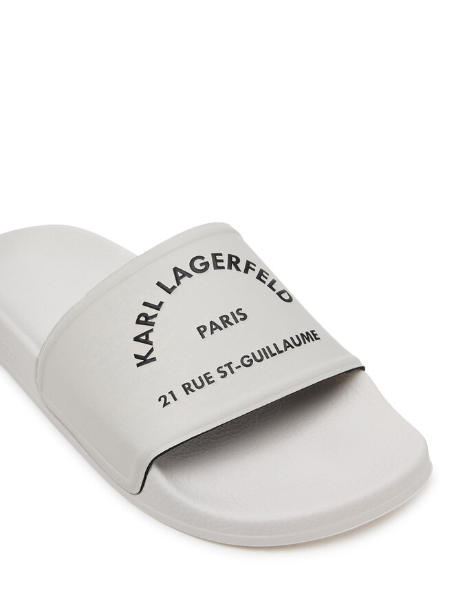 KARL LAGERFELD Şlapi KARL LAGERFELD Kondo 2.0 KL80908A Alb
