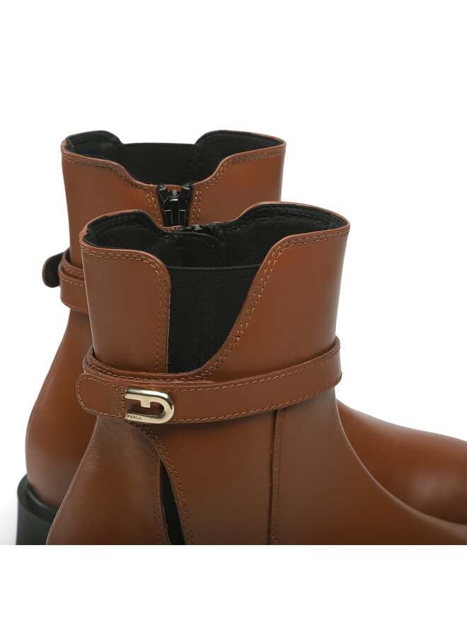 Furla Μποτάκια Furla Legacy YF60FLG-BX1327-03B00-1-007-20-AL Καφέ