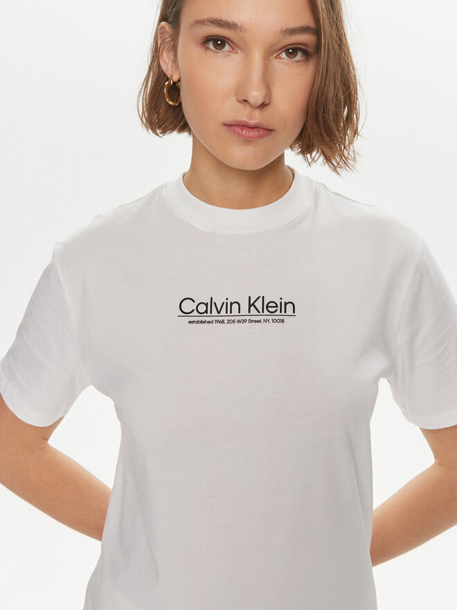 Calvin Klein Calvin Klein Футболка Coordinates K20K207005 Білий Regular Fit