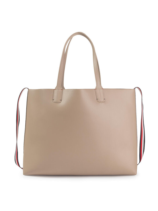 Tommy Hilfiger Handtasche Tommy Hilfiger Iconic Tommy Tote Solid AW0AW07325 Beige