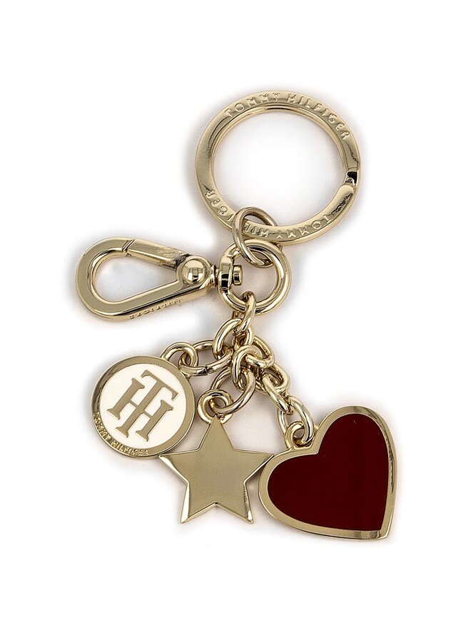 Tommy Hilfiger Schlüsselanhänger Tommy Hilfiger Heart And Stars Keyfob AW0AW03656 901