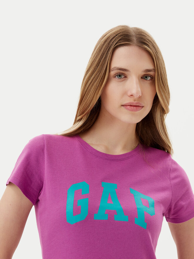 Gap Gap Camiseta 776775-07 Violeta Regular Fit