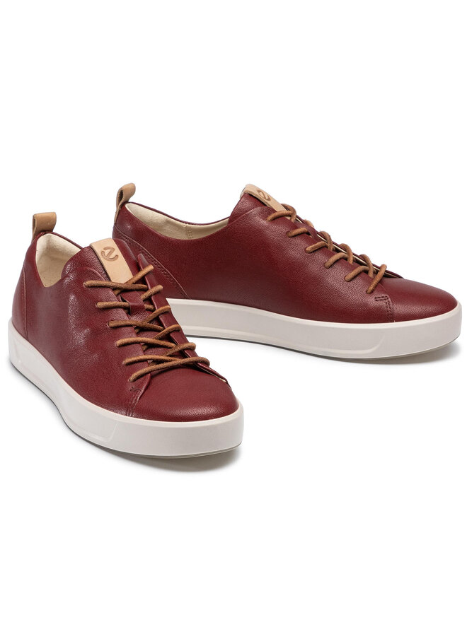 ココ Sneakersy ECCO Soft 8 Ladies 44079301330 Bordowy | eobuwie