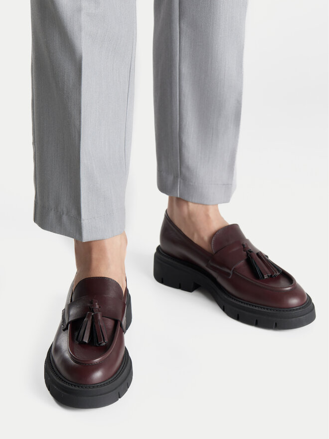 Gino Rossi Loafersy Gino Rossi GRACE-I24-26375NB Bordowy