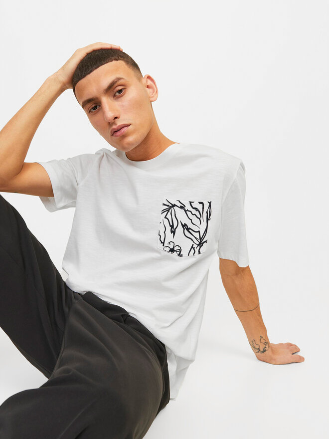 Jack&Jones Jack&Jones T-Shirt Lafayette 12250435 Λευκό Standard Fit