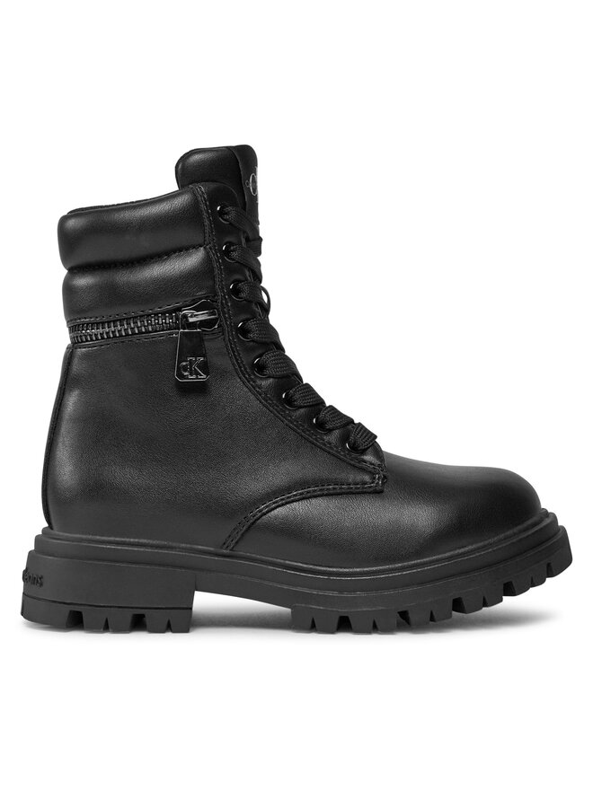 Calvin Klein Jeans Turistická obuv Calvin Klein Jeans Lace-Up Bootie V3A5-80687-1355 M Černá