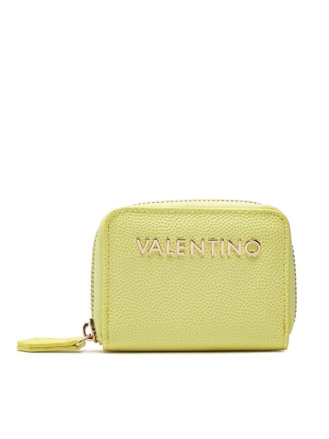 Portafoglio piccolo da donna Valentino Divina VPS1R4139G Giallo escarpe