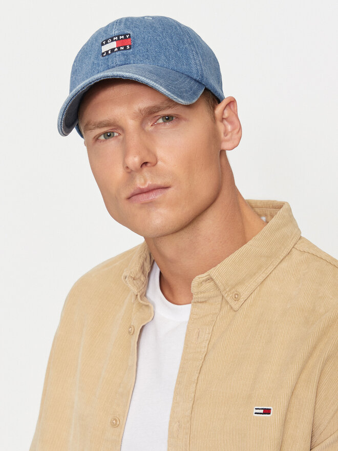 Tommy Jeans Czapka z daszkiem Tommy Jeans AM0AM12936 Niebieski