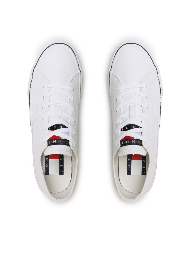 Tommy Jeans Tenisky Tommy Jeans Lace Vulc Ess EM0EM01047 Bílá