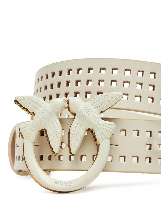 PINKO Damengürtel PINKO Love Berry H3 Belt 20251 PLT01 100125 A11W Weiß