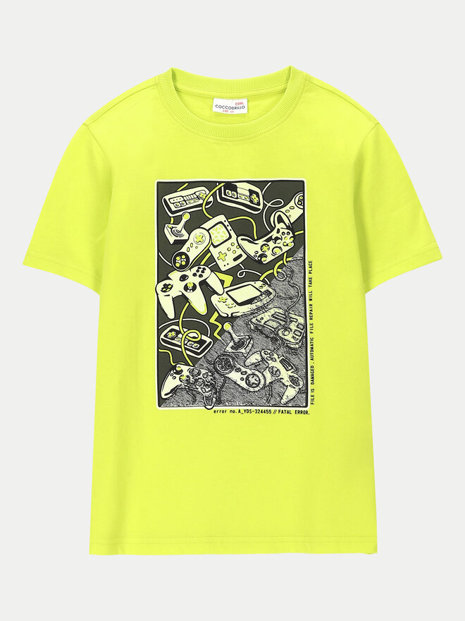 Coccodrillo Coccodrillo Camiseta WC4143207GBJ Amarillo Regular Fit
