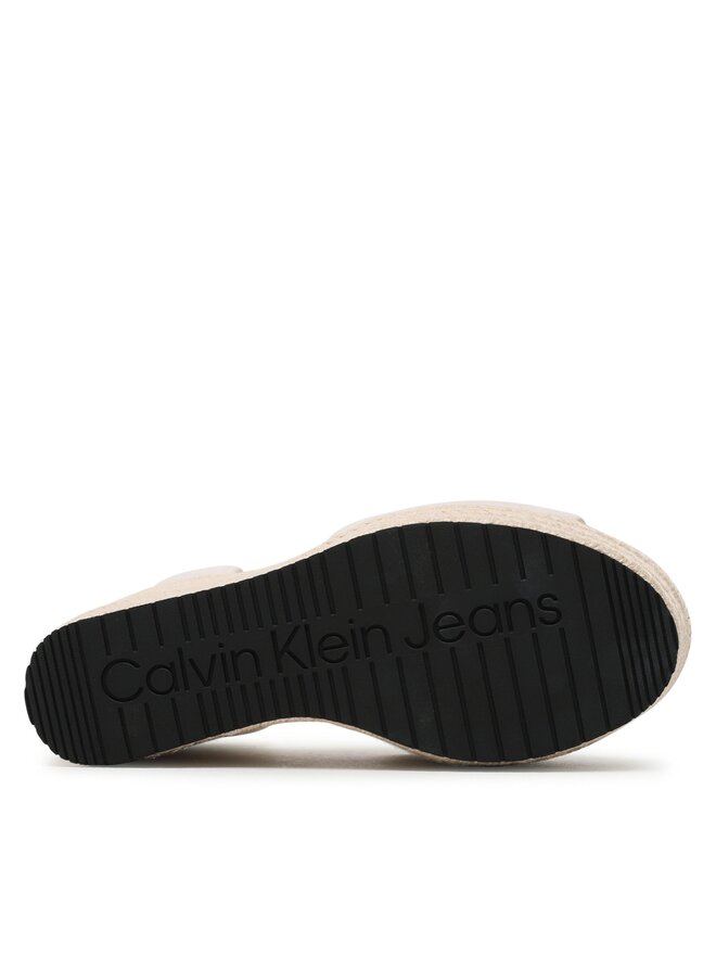 Calvin Klein Jeans Espadrilles Calvin Klein Jeans Wedge Sandal Wide Su Con YW0YW00963 Weiß
