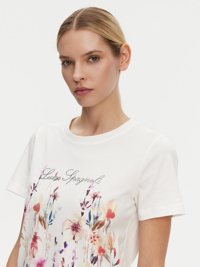 Luisa Spagnoli Luisa Spagnoli Camiseta Boemi 542083 Blanco Regular Fit