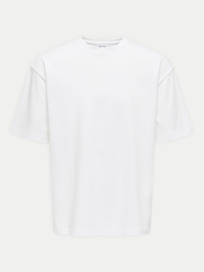 Only & Sons Only & Sons Marškinėliai Caspian 22031940 Balta Authentic Fit