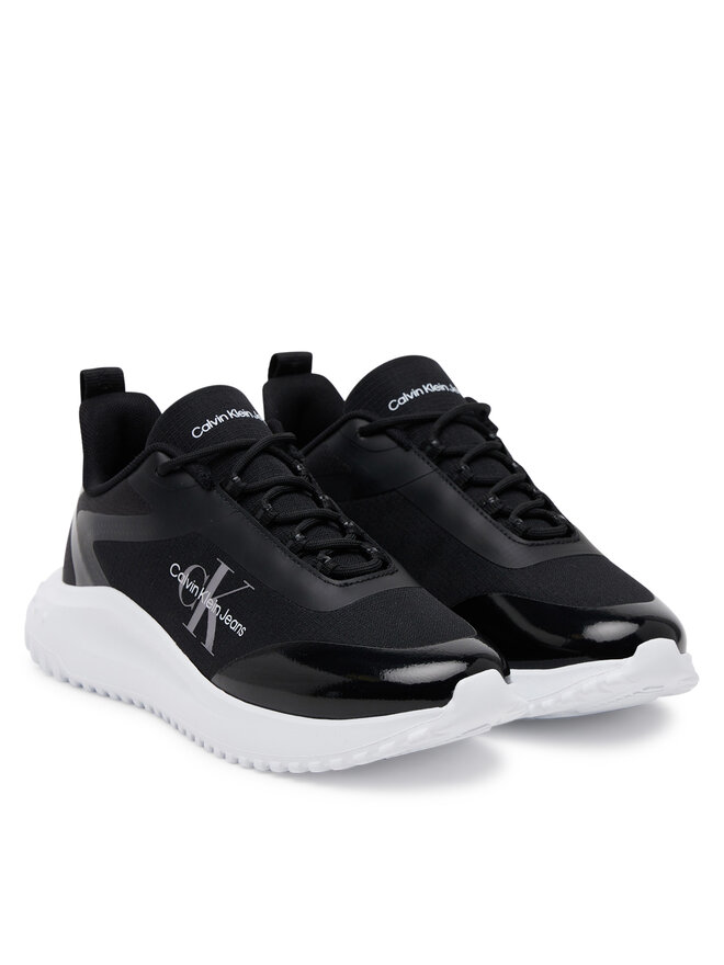 Calvin Klein Jeans Sportcipők Calvin Klein Jeans Eva Runner Low Lace Mix Ml Wn YW0YW01442 Fekete